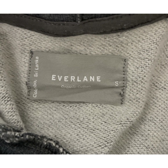 Everlane Track Hoodie Dark Gray Grey 100% Organic Cotton NWT Pocket Sweatshirt S - Picture 7 of 7
